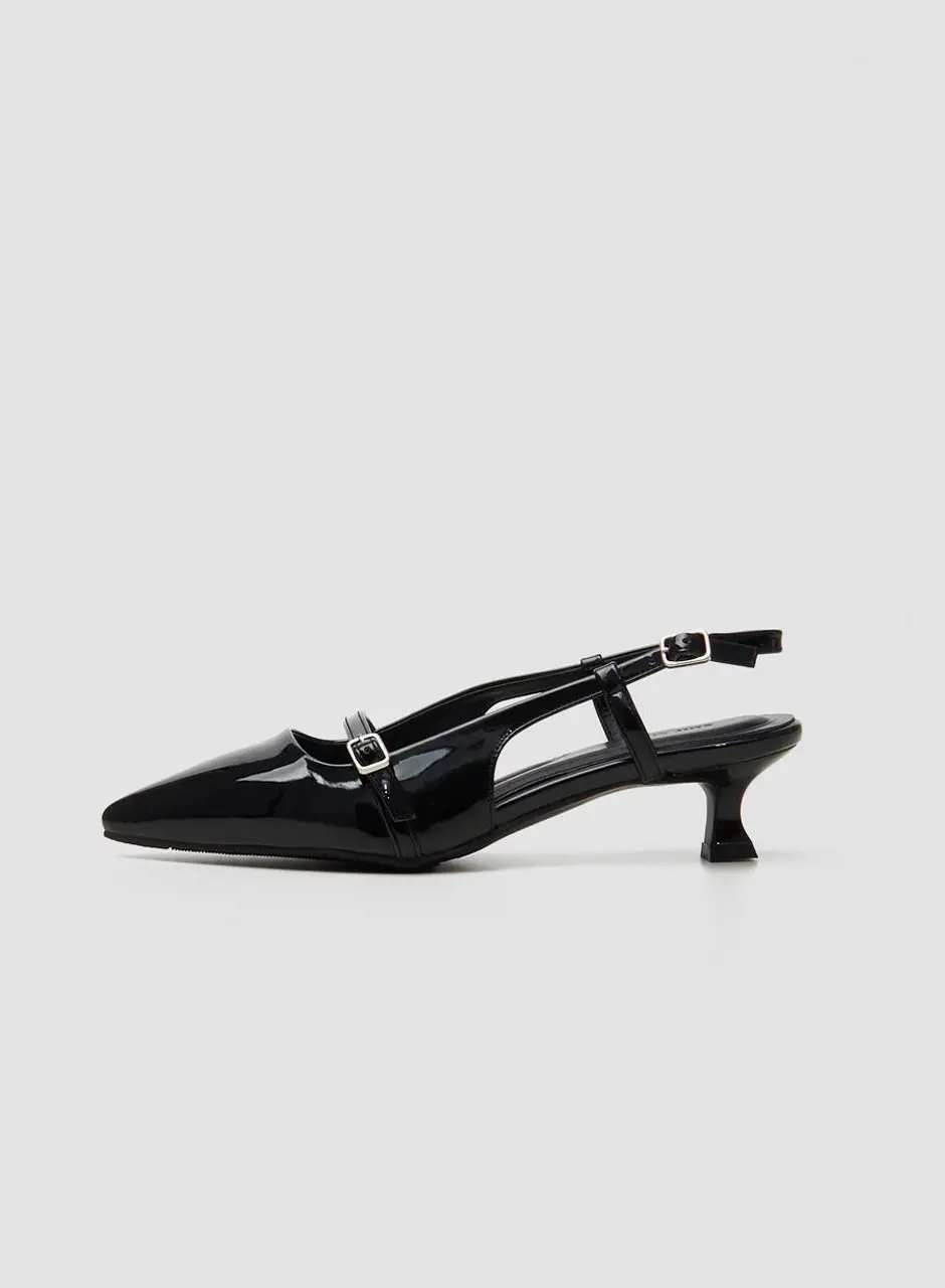 Stiletto Buckle Strap Slingback Pumps (4.5cm) (S25S101-3)