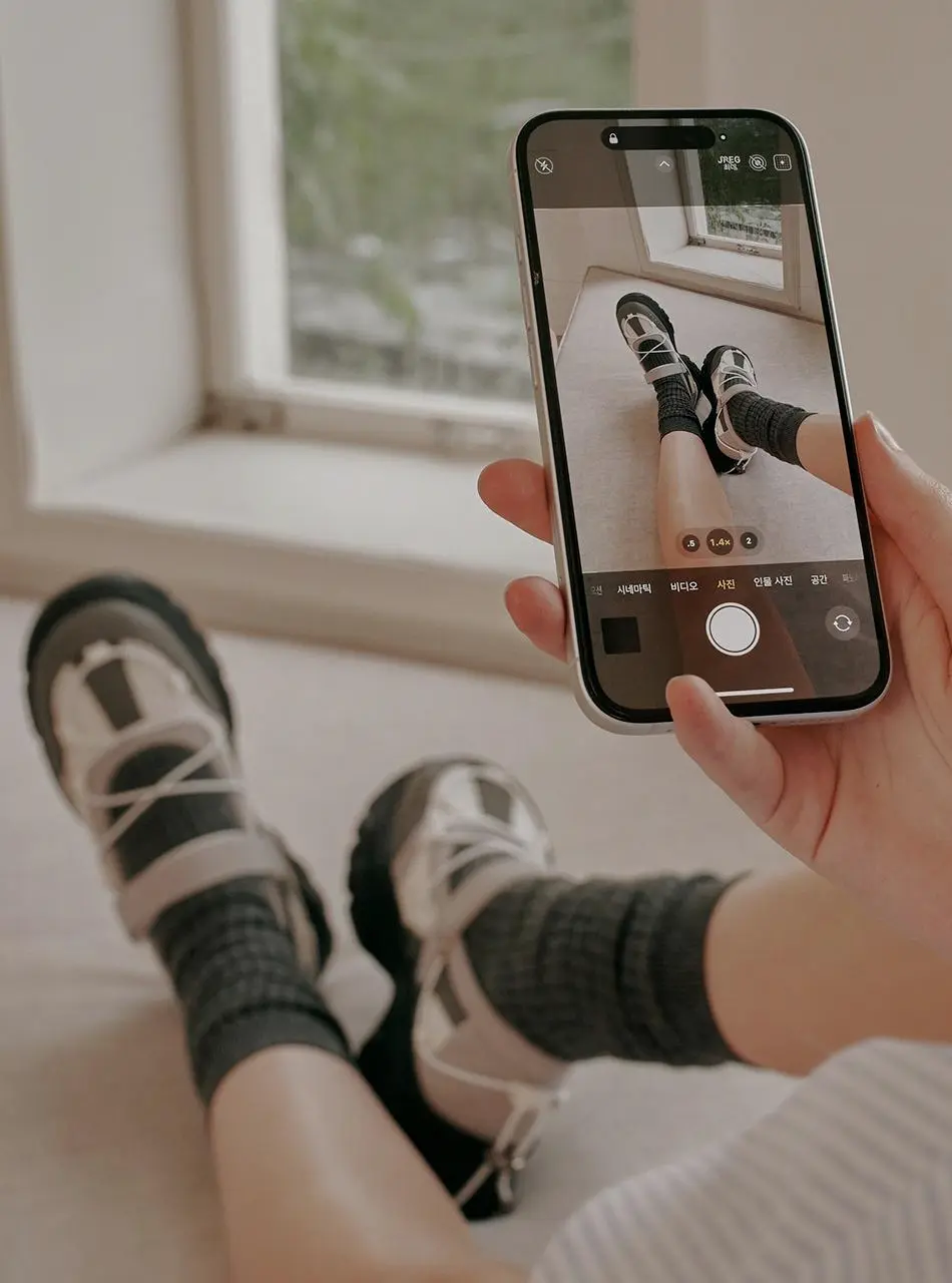 Platform Lace-up Mary Jane Sneakers (EBAL57525)