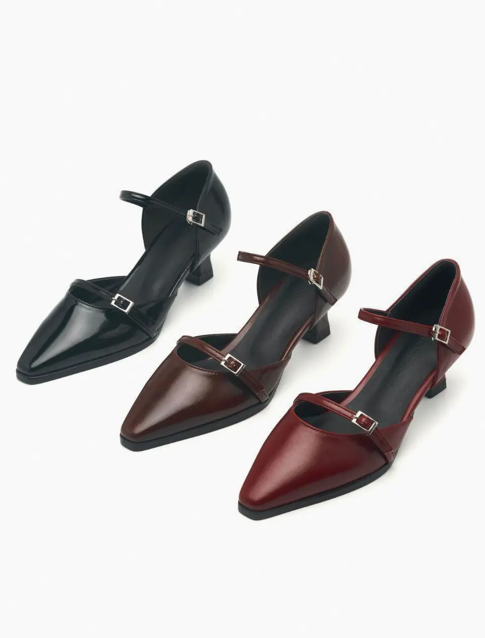 Exclusive Rossan Side Open Mary Jane 5cm Pumps (VA8046)