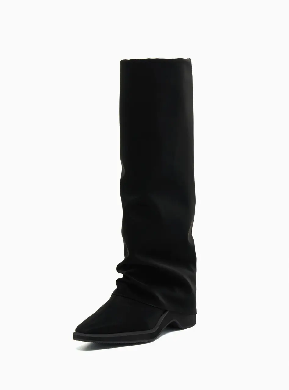 Hill Leg Warmer Long Boots_ Black