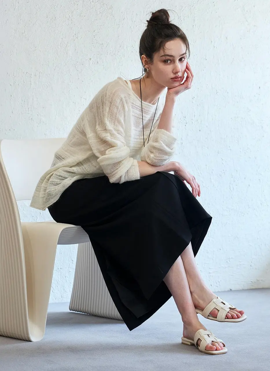 Mila Weaving Layered Mule 1.5cm (CW0103IV)