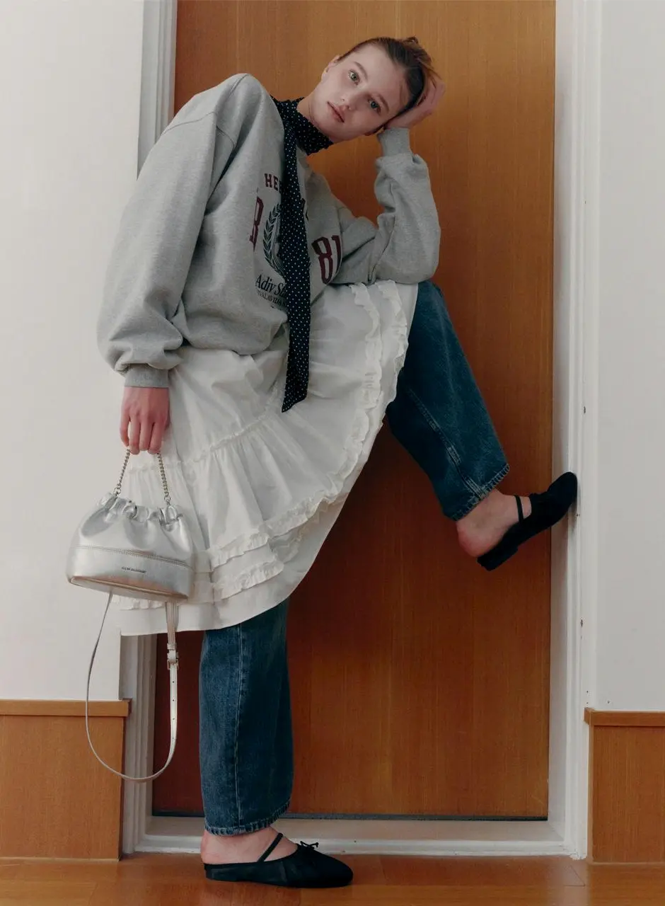 Moana Ribbon Shirring Mules (JLSO6E405BK)