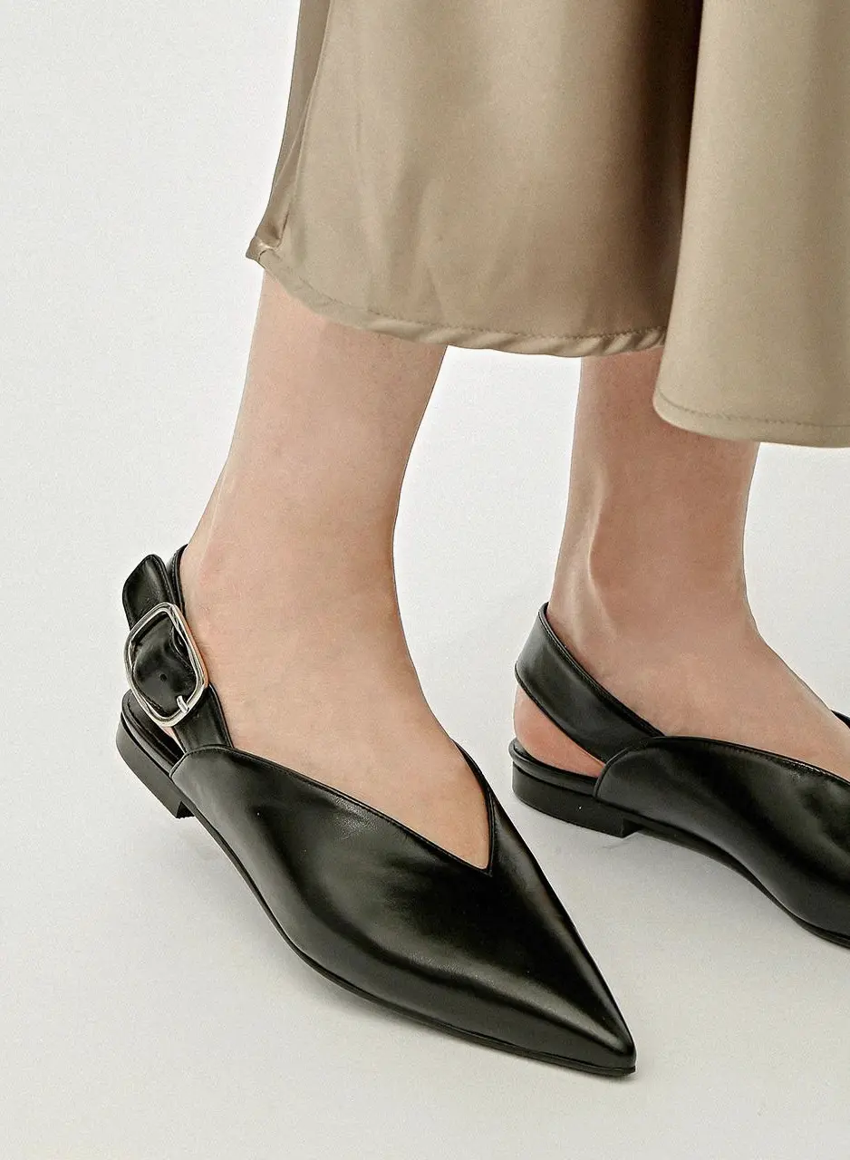 2052 Loe Slingback Flatshoes 1cm