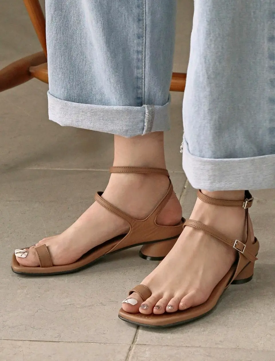 1305 Elias Double Strap Sandal [brown]