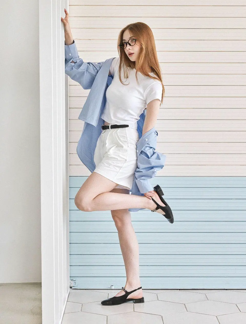 Chain Strap Sling Back