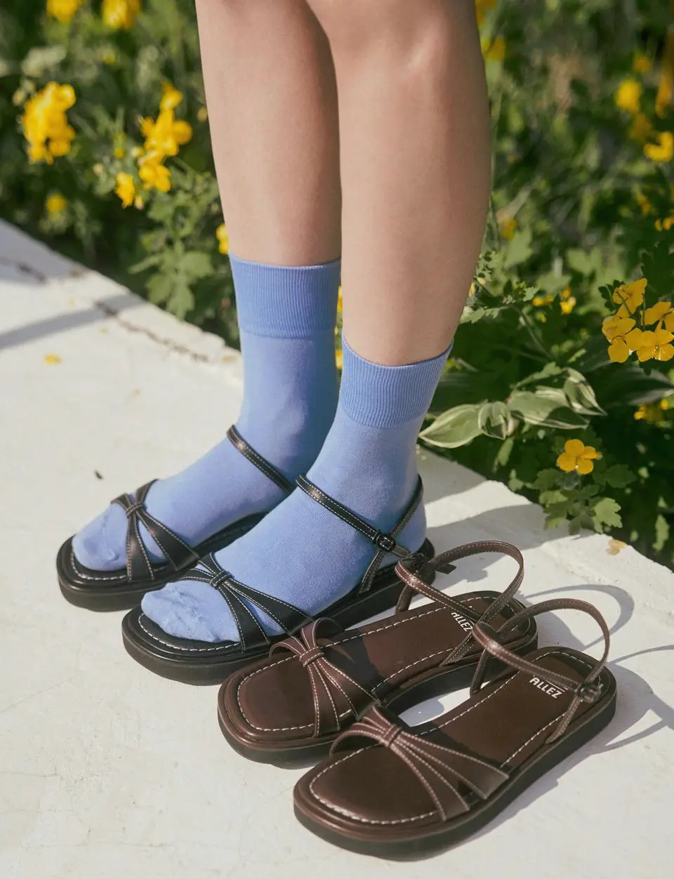 Stitch Strap Sandals (HA2531)