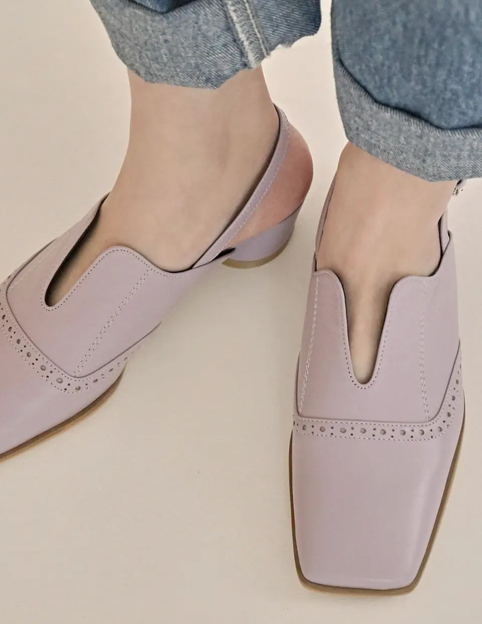 1449 Square Slingback Pumps [Sienna]