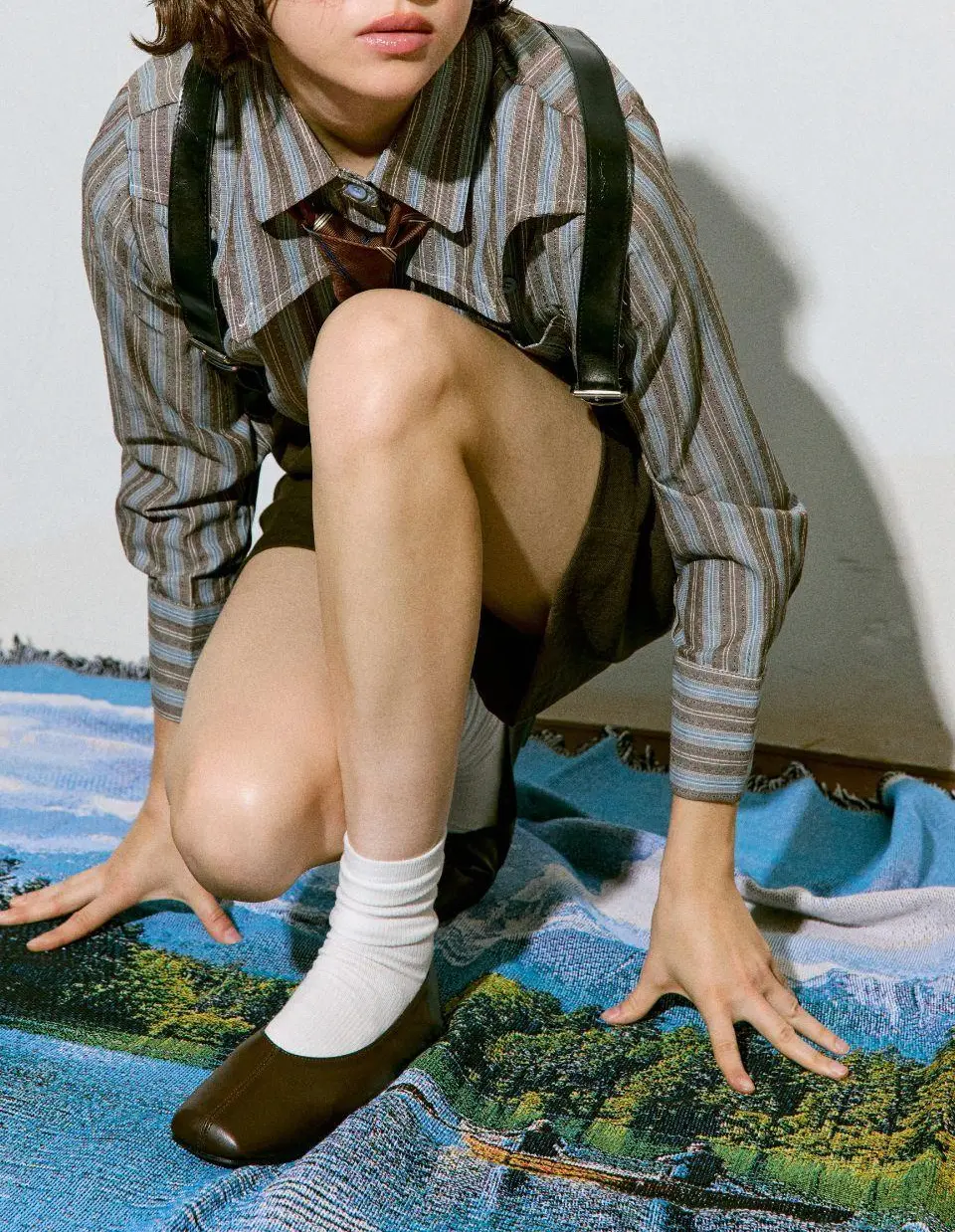 Zenne Square Toe 1.5cm Ballet Flat (VA9031)