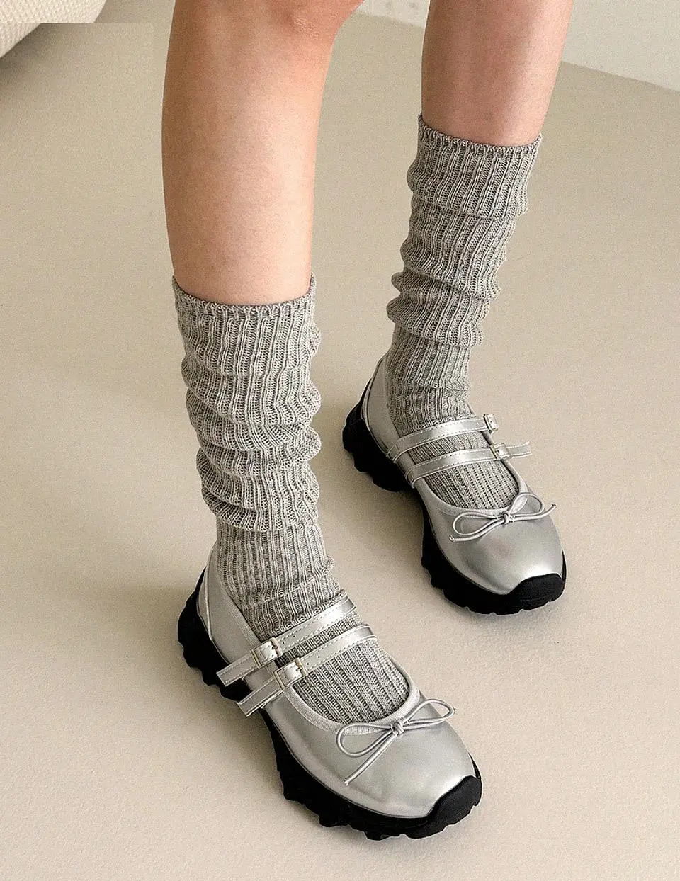 Strap Ballet Core Loafer Shoes (FL4524)