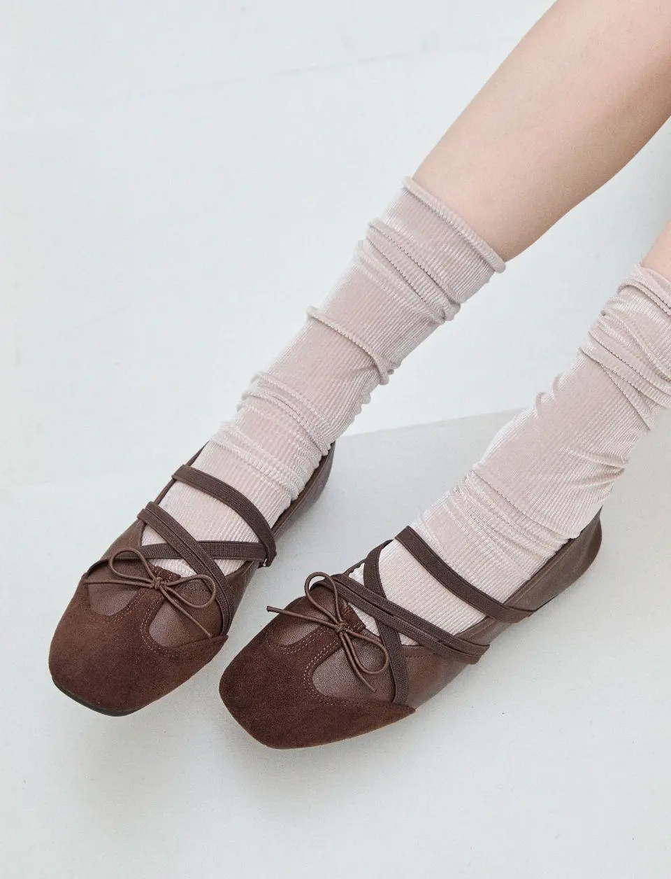 Multi Strap Crossover Mary Jane Flat 1.5cm Shoes (VA9005)