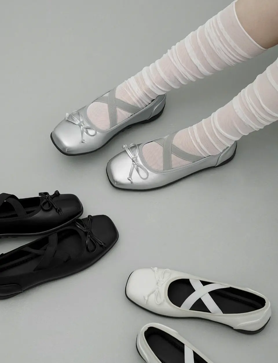 Panche Ribbon Banding Mary Jane Flat (PMLTS1h162)