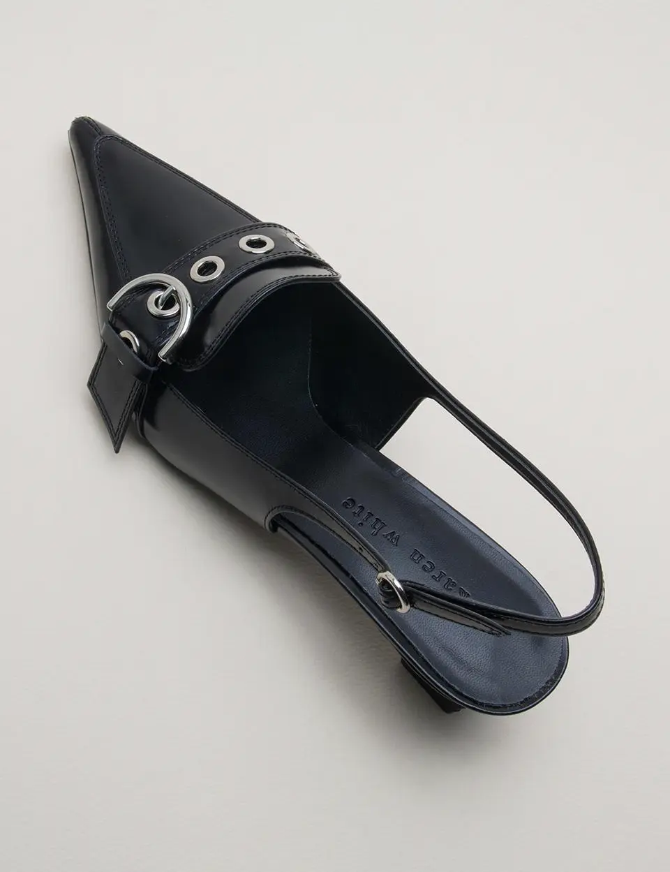 Buckle sling back 4cm Pumps (kw3017)