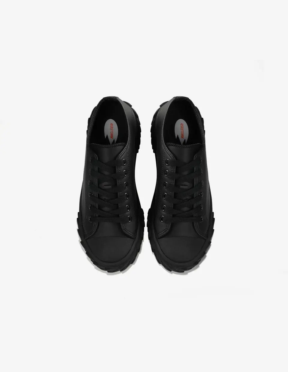 MAKO LEATHER SNEAKERS [BLACK]