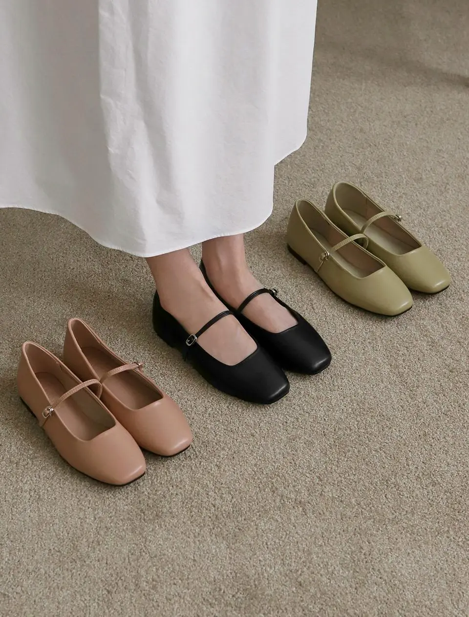 Nibre Mary Jane Flat shoes (1cm)