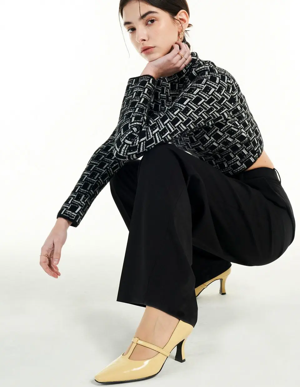 T-strap 7cm Pumps [4color] (LC138)