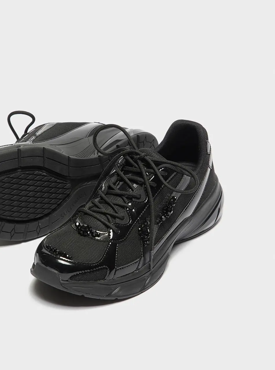 Gloss mesh Sneakers [black] (DG4DS26036BLK)