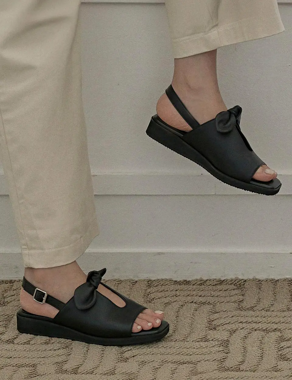 1969 Luna Ribbon Platform Sandals