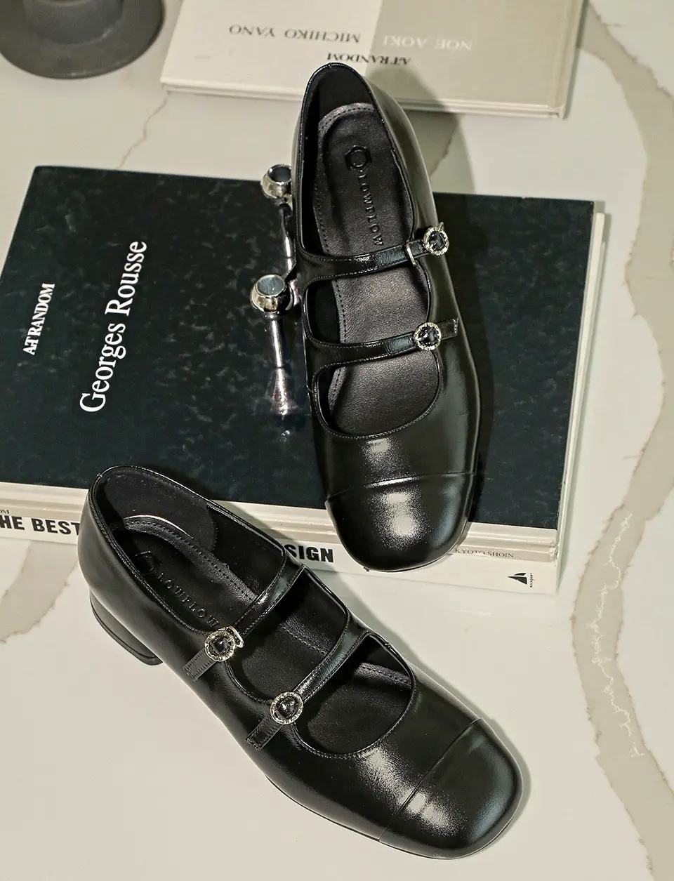 1756 Haints Mary Jane Flat Shoes