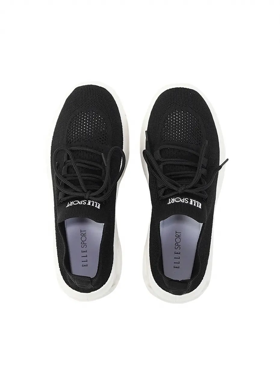 Elle Sports Tri-Runner Running Shoes [Black White] (EL5S246BWH)
