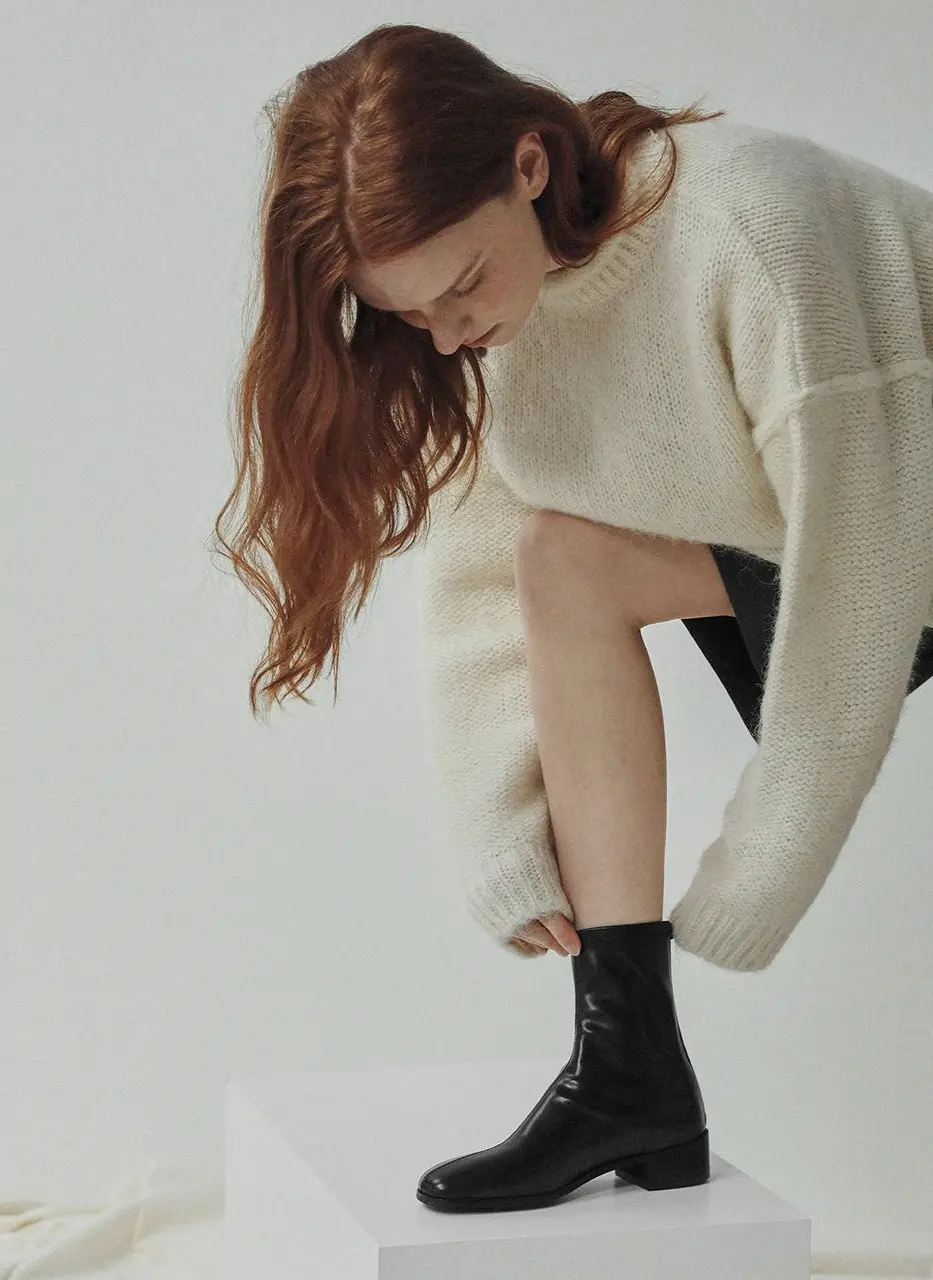 Liosa Socks Ankle Boots (3. 5cm)