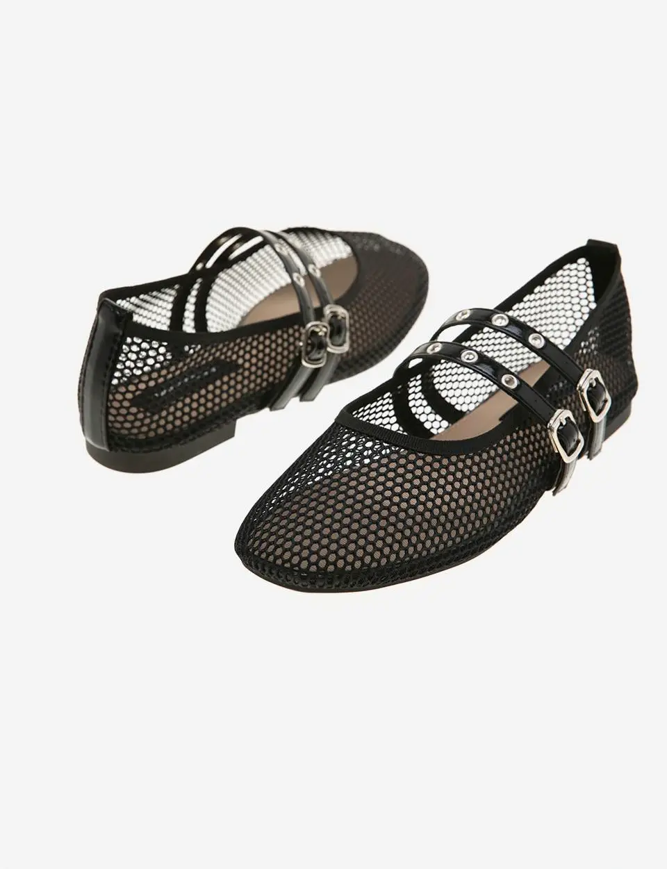 Mesh Belt Flat Shoes (MB5AS33)
