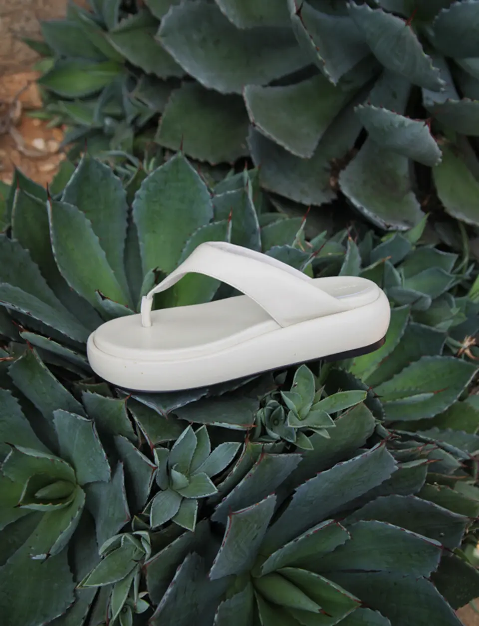 Nael Platform Flip Flops Leather