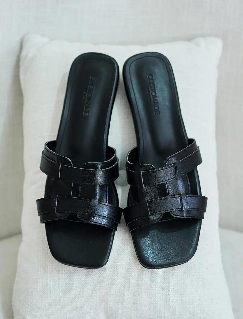 Mila Weaving Layered Mule 1.5cm (CW0103BK)