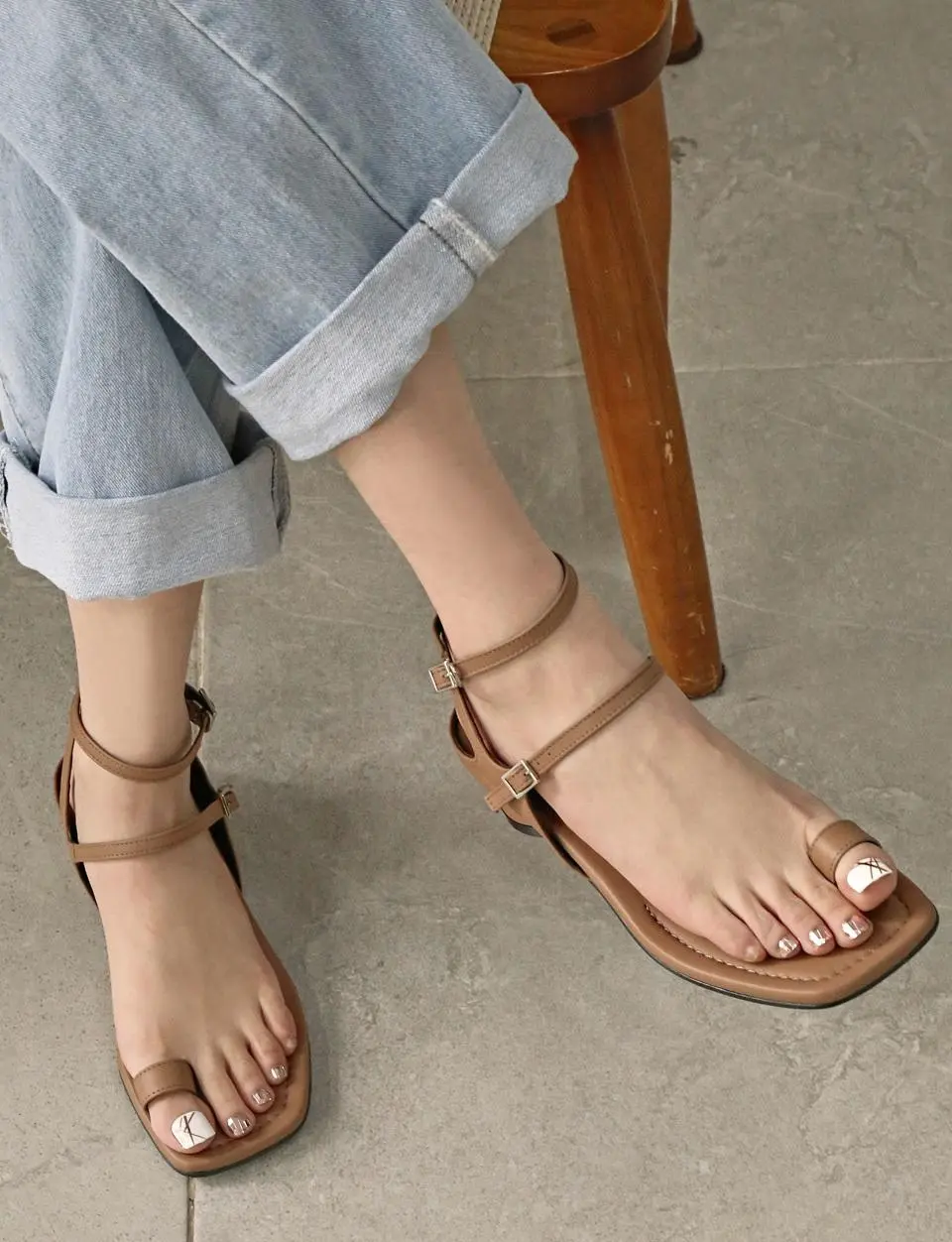 1305 Elias Double Strap Sandal [brown]