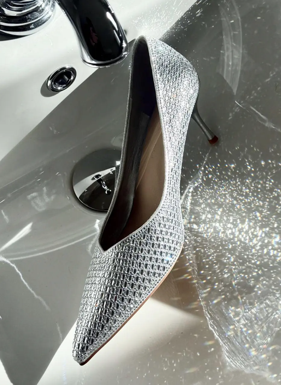 Luxury Crystal Wedding High Heels 6.5cm Shoes (WS9001)