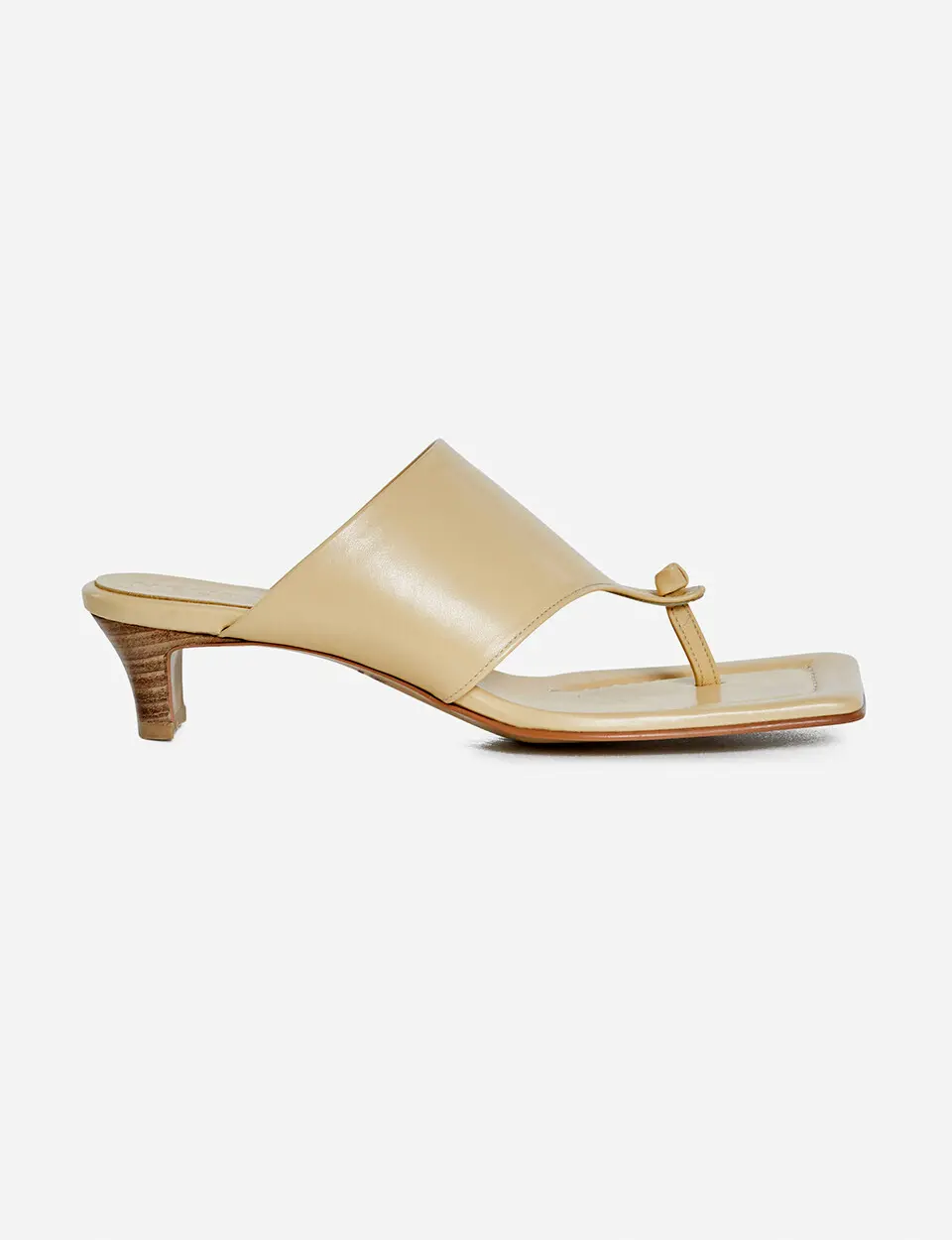 40mm Leon Heel Sandal_Beige