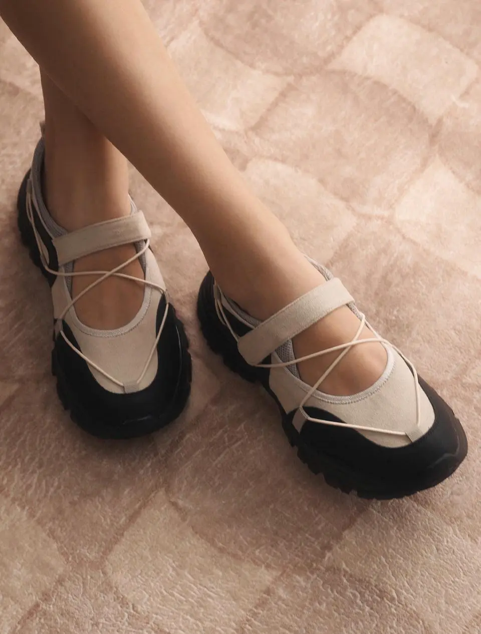 Odette Velcro Sneakers (5cm/3colors)