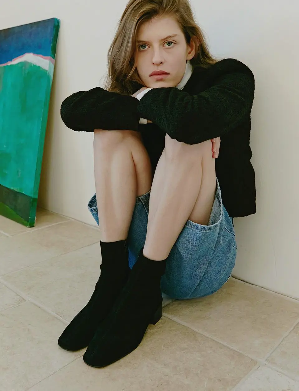 RONIN Suede Ankle Boots - 3color l 5cm Suede Span Ankle Boots