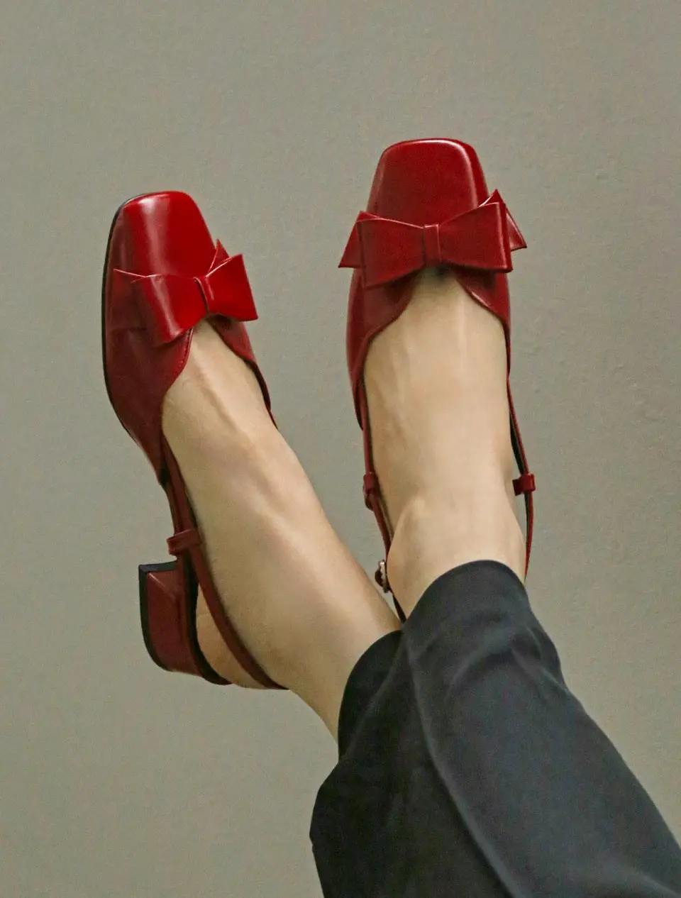 149J Miroo Ribbon Slingback Flats