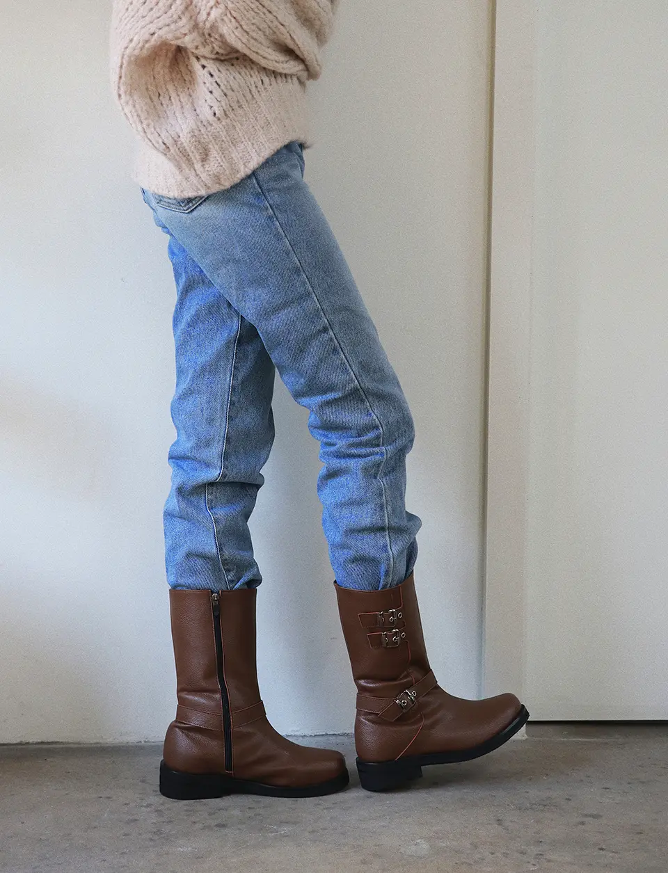 Day Buckle Biker Boots (2 Colors)