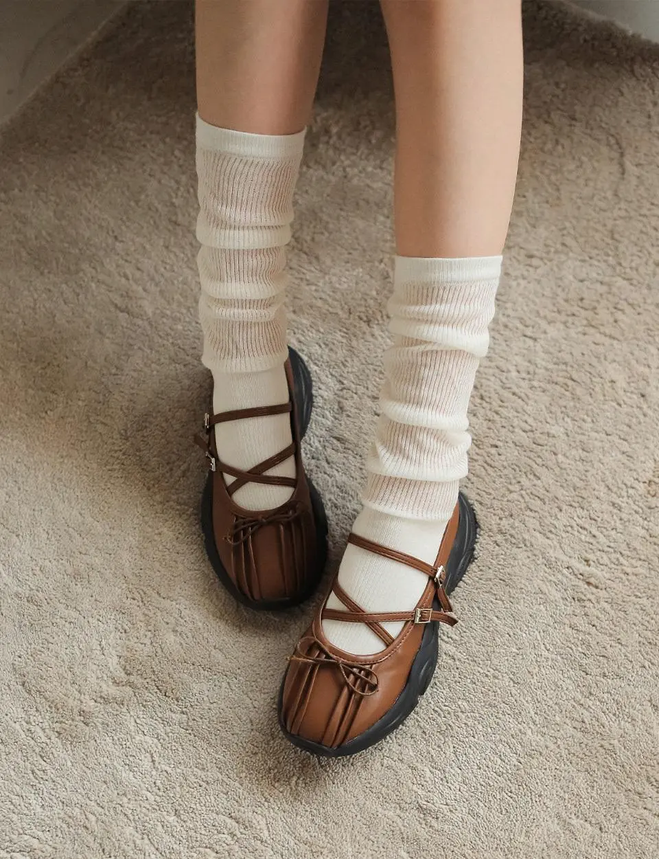 Platform Ribbon Mary Jane (7Colors)