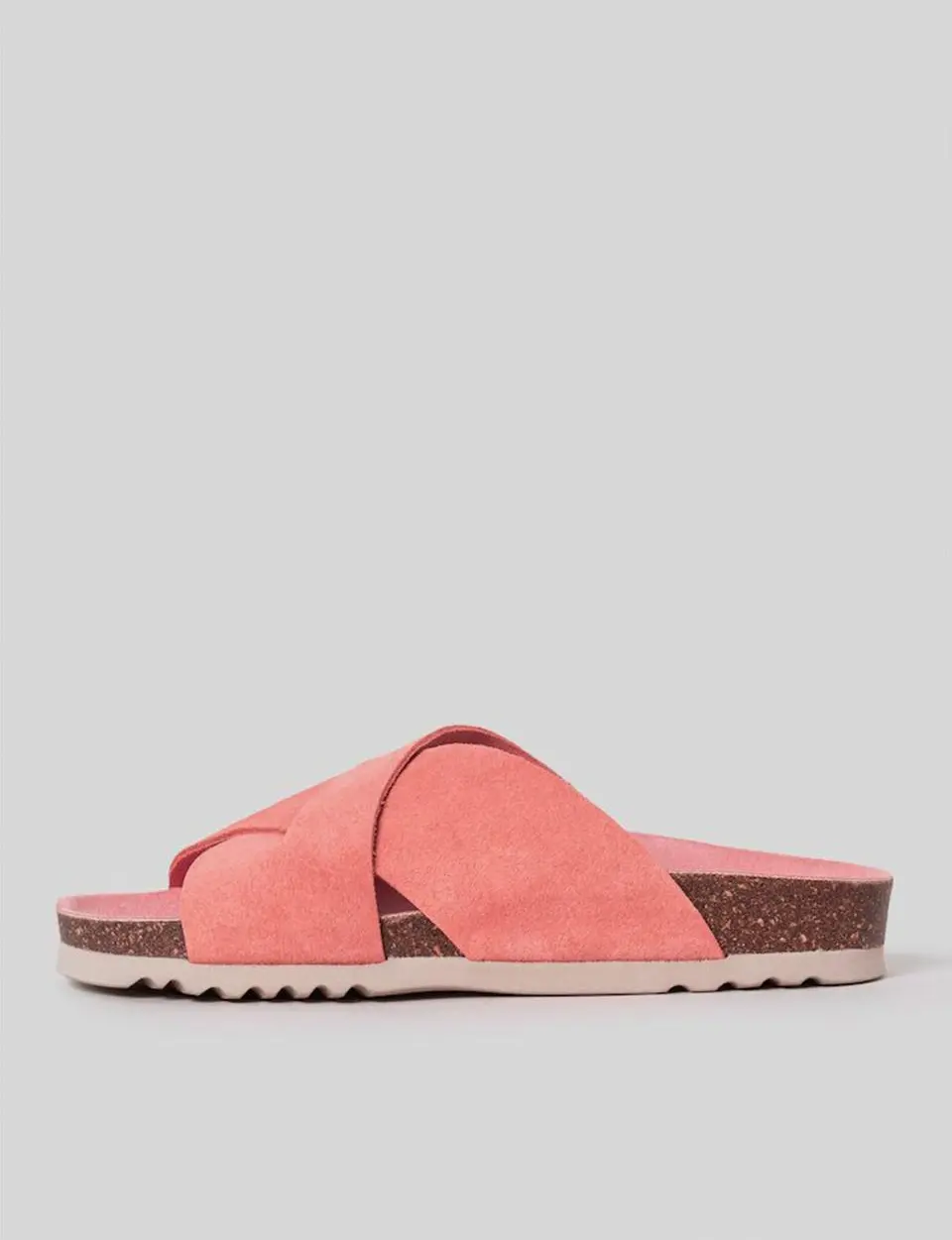 SCHOLL Cork Cross Sandals [Pink] (HH54K2C917)