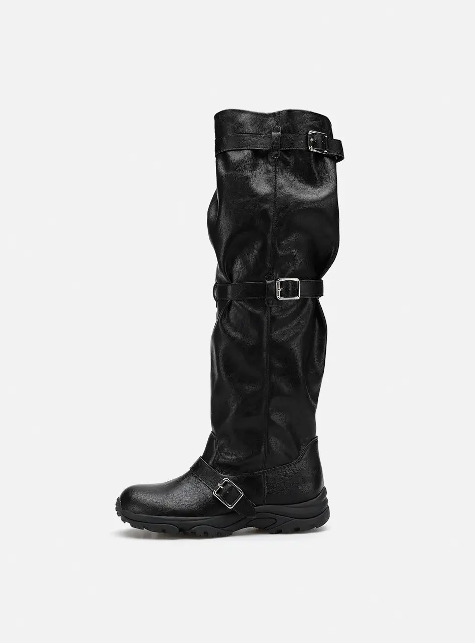 Pierce Wide Long 3.5cm KNEE-HIGH & OVER THE KNEE BOOTS (412548011)