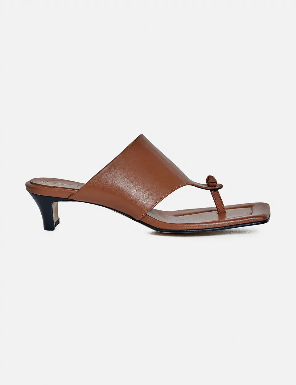 40mm Leon Heel Sandal_Brown