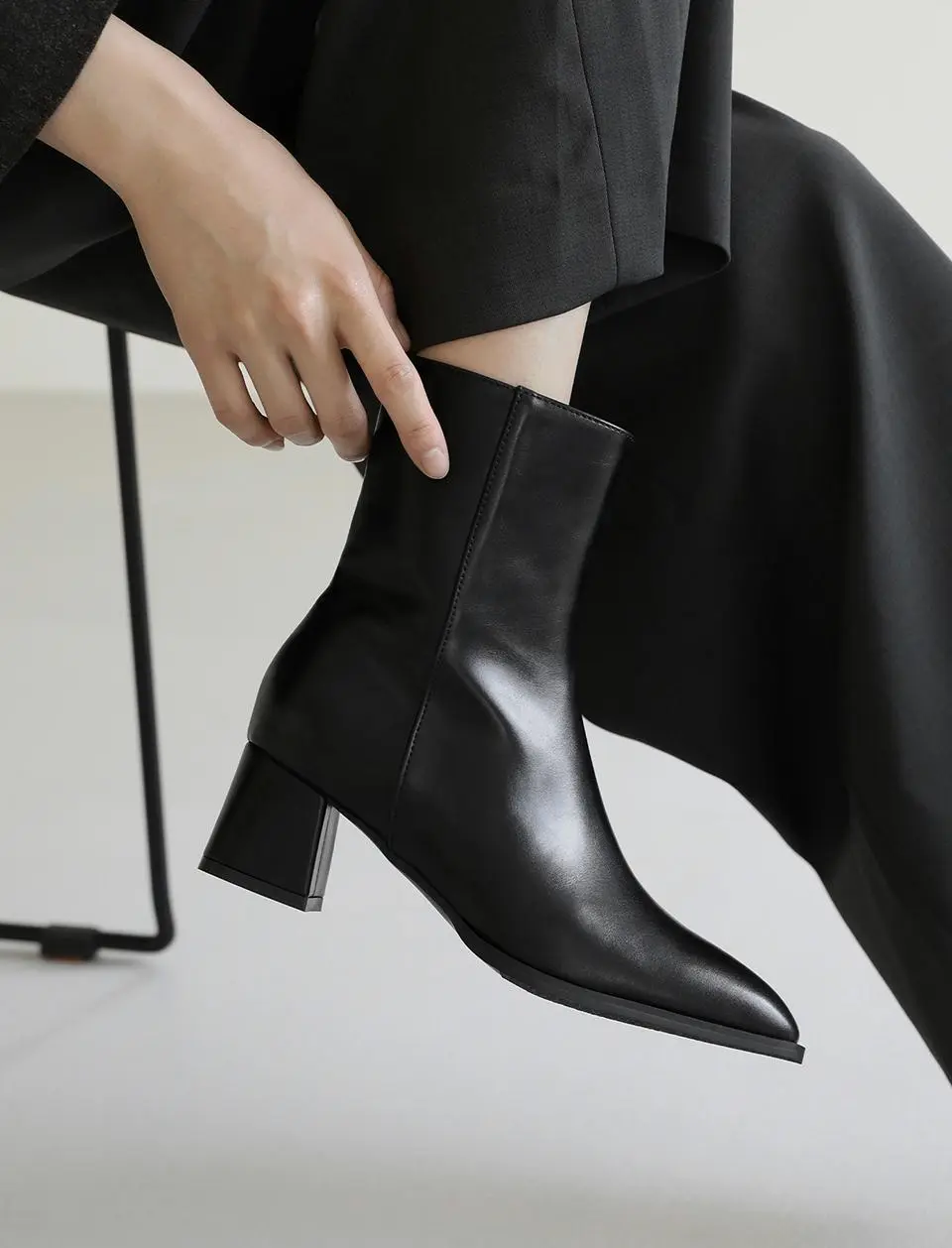 Ramiel Square Ankle Boots (5cm)