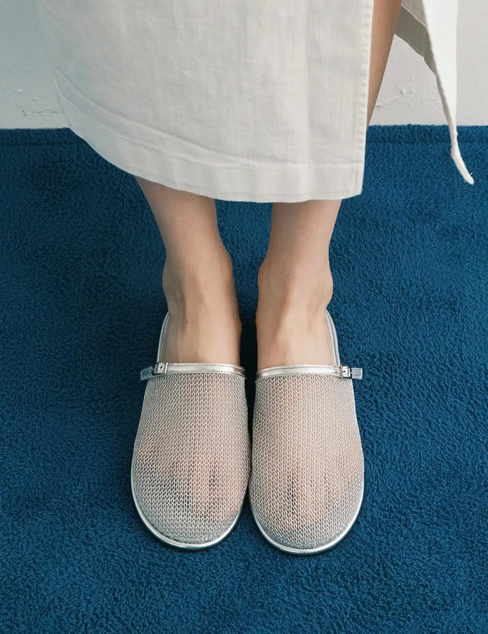 Sheer Belted Mesh Slide - 3colors