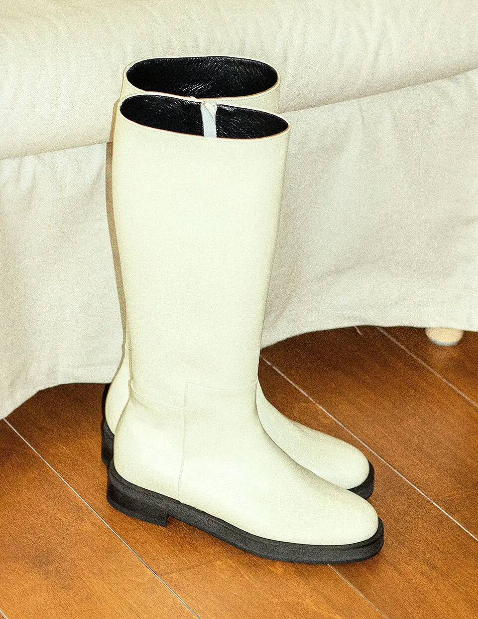 Zip Up Knee High Boots