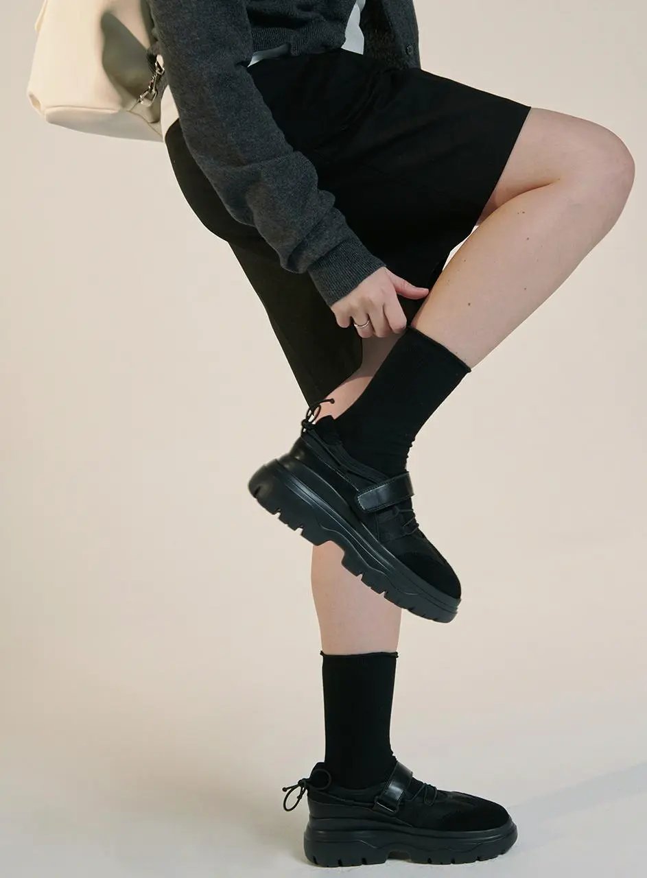 String Platform Sneakers