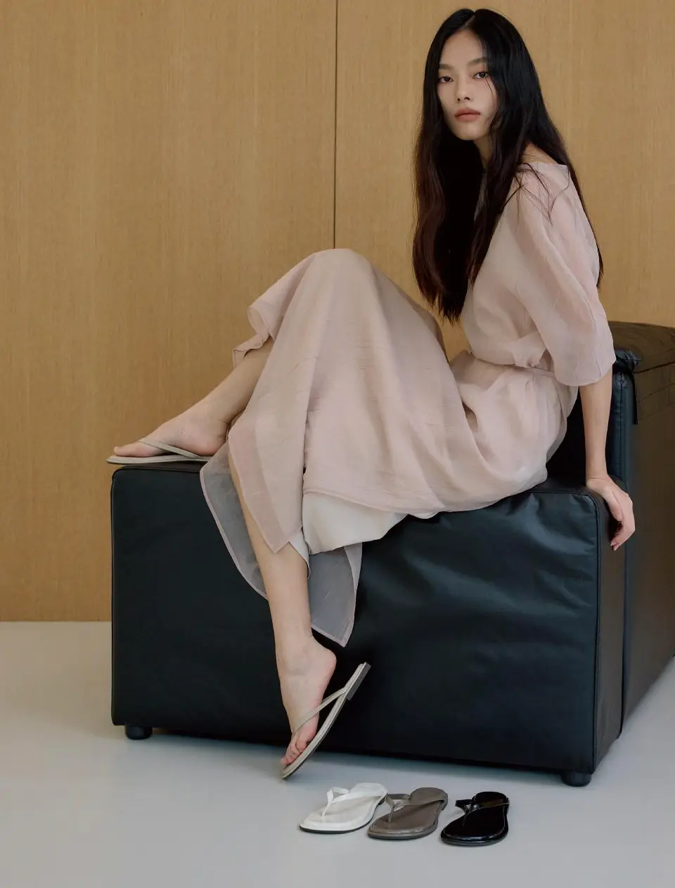 LINEA 1cm Heel Height Flip Flops