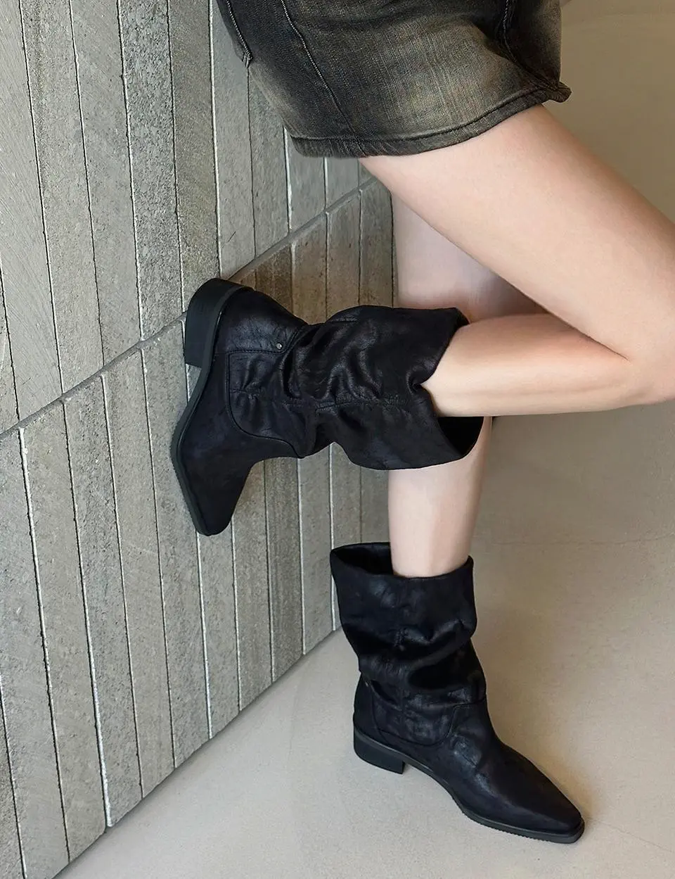 Bohem City Shirring Boots