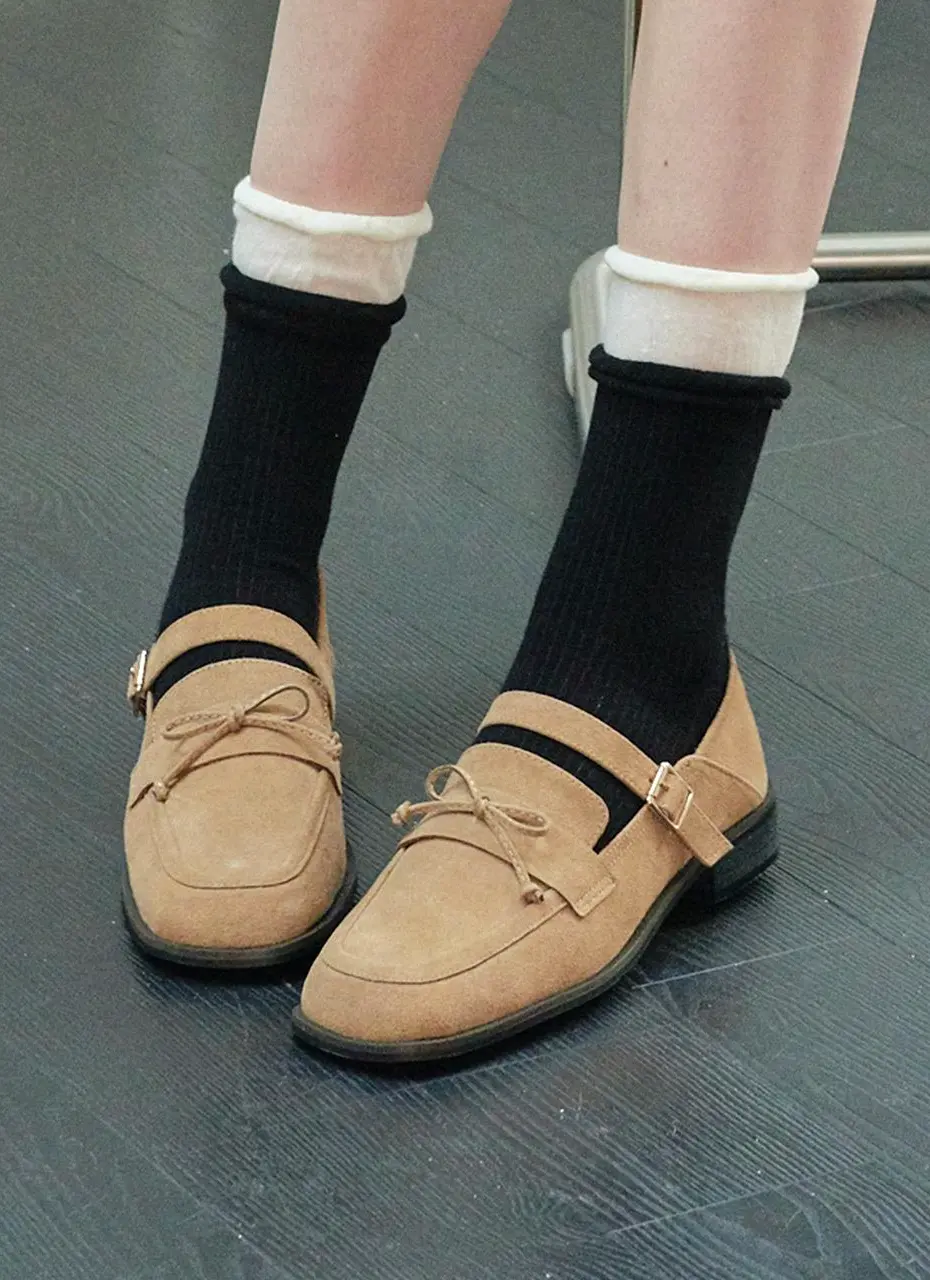 Ribbon Strap Loafers (ljh7120)