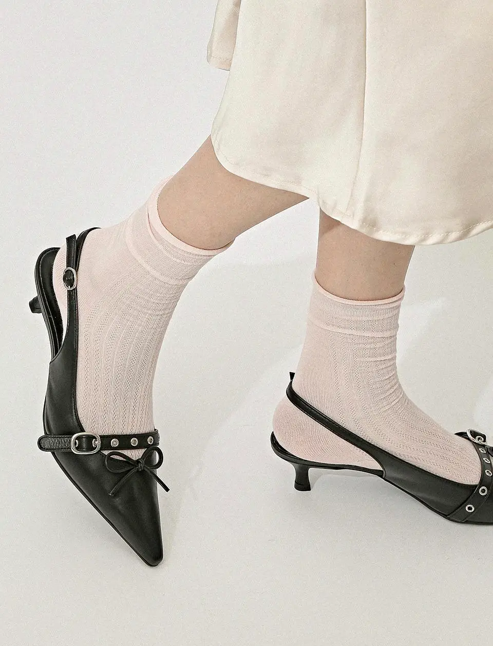 2051 Lark Ribbon Slingback Heel 4cm