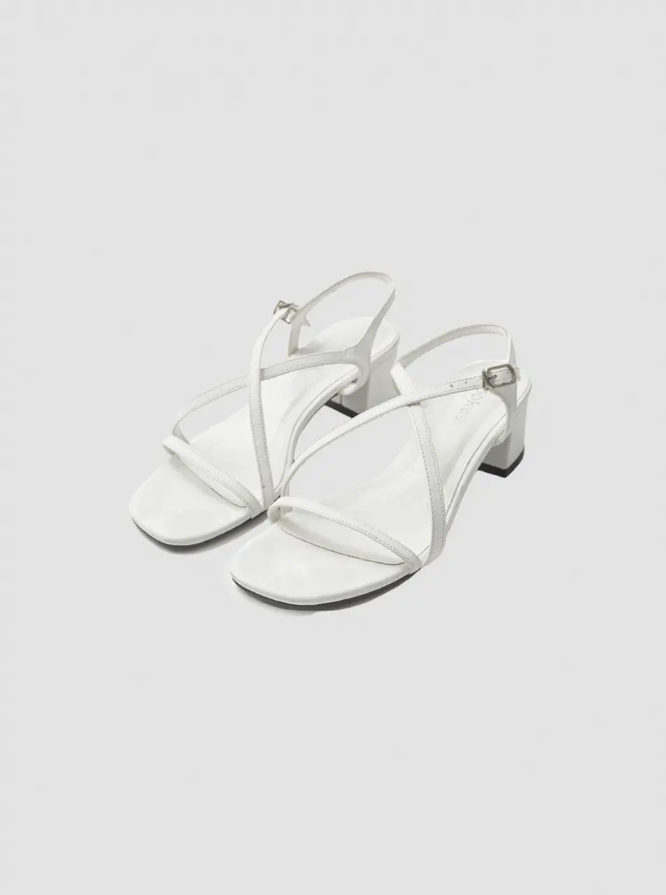 Anna X Strap Middle Heel Sandal_2colors