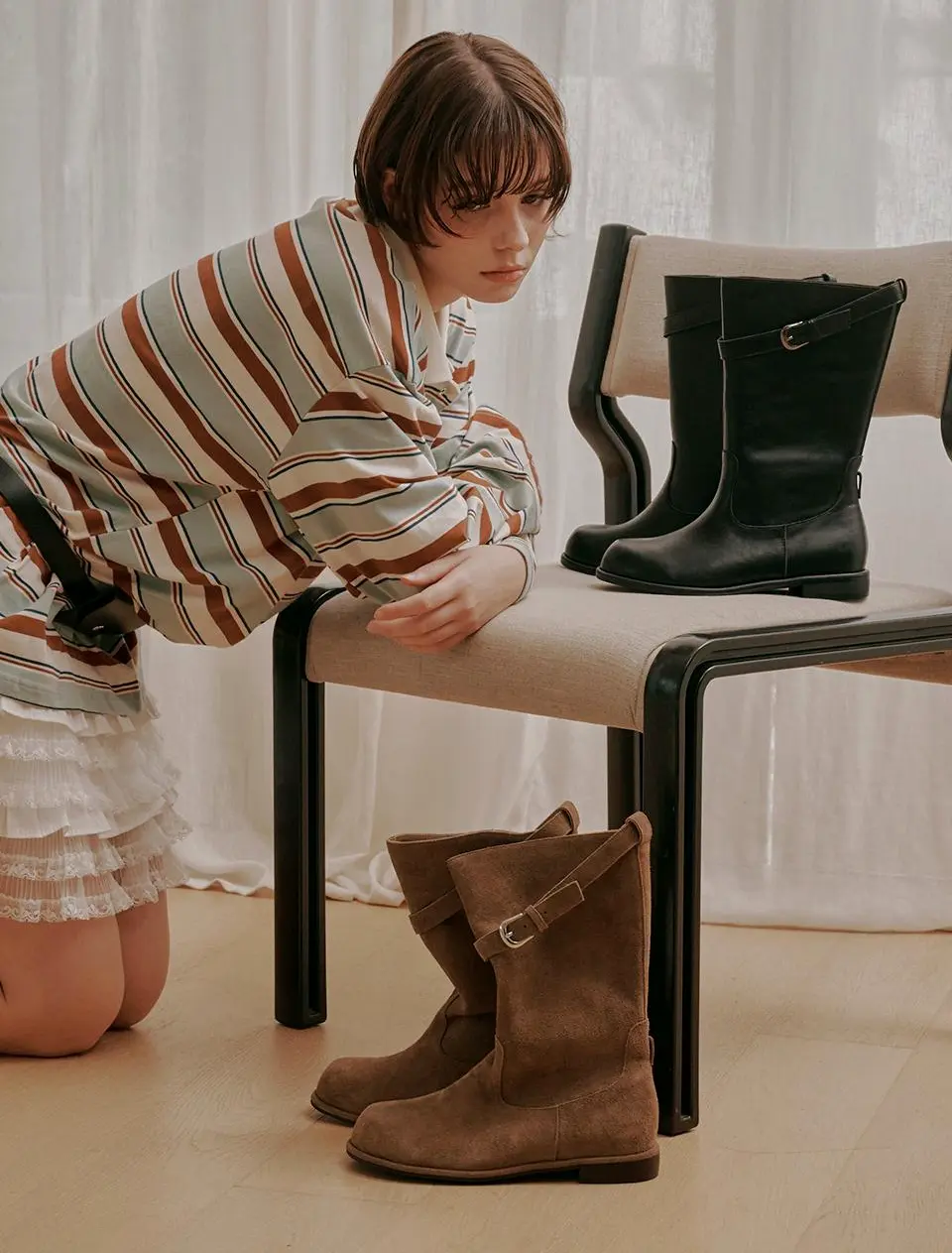 3-WAY Basic Half Boots (EBAL157719)