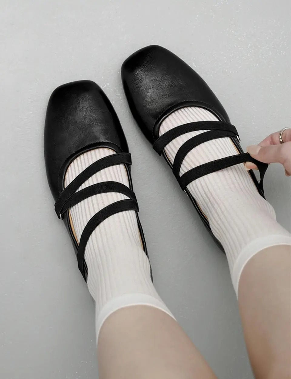 Litvin Strap Mary Jane Flat (PMLTS1h163)