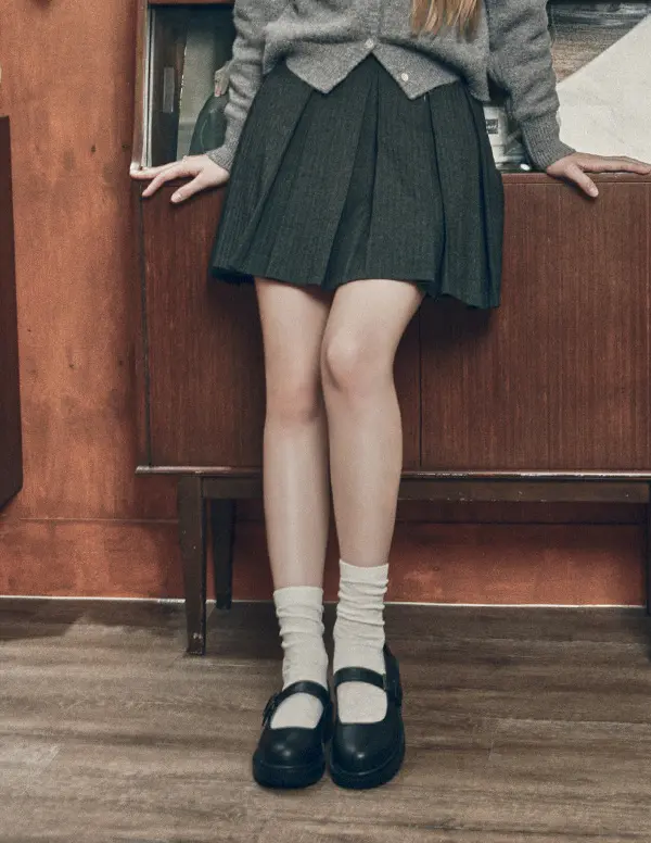 Round Toe Chunky Mary Jane Rudy_Black